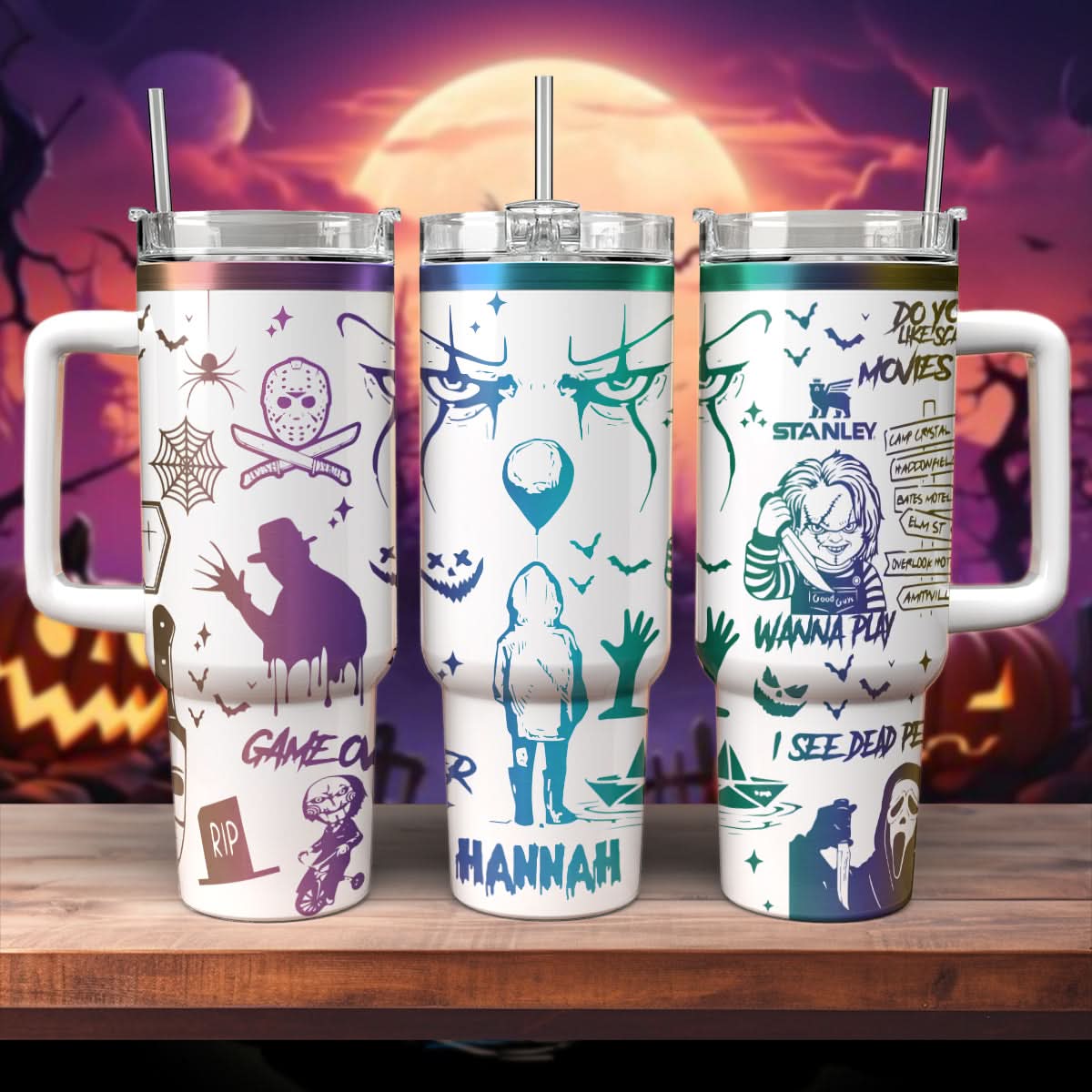 Horror Characters Movies Custom Stanley Cup 40 oz 30 oz Tumbler With HandleTVC2301474