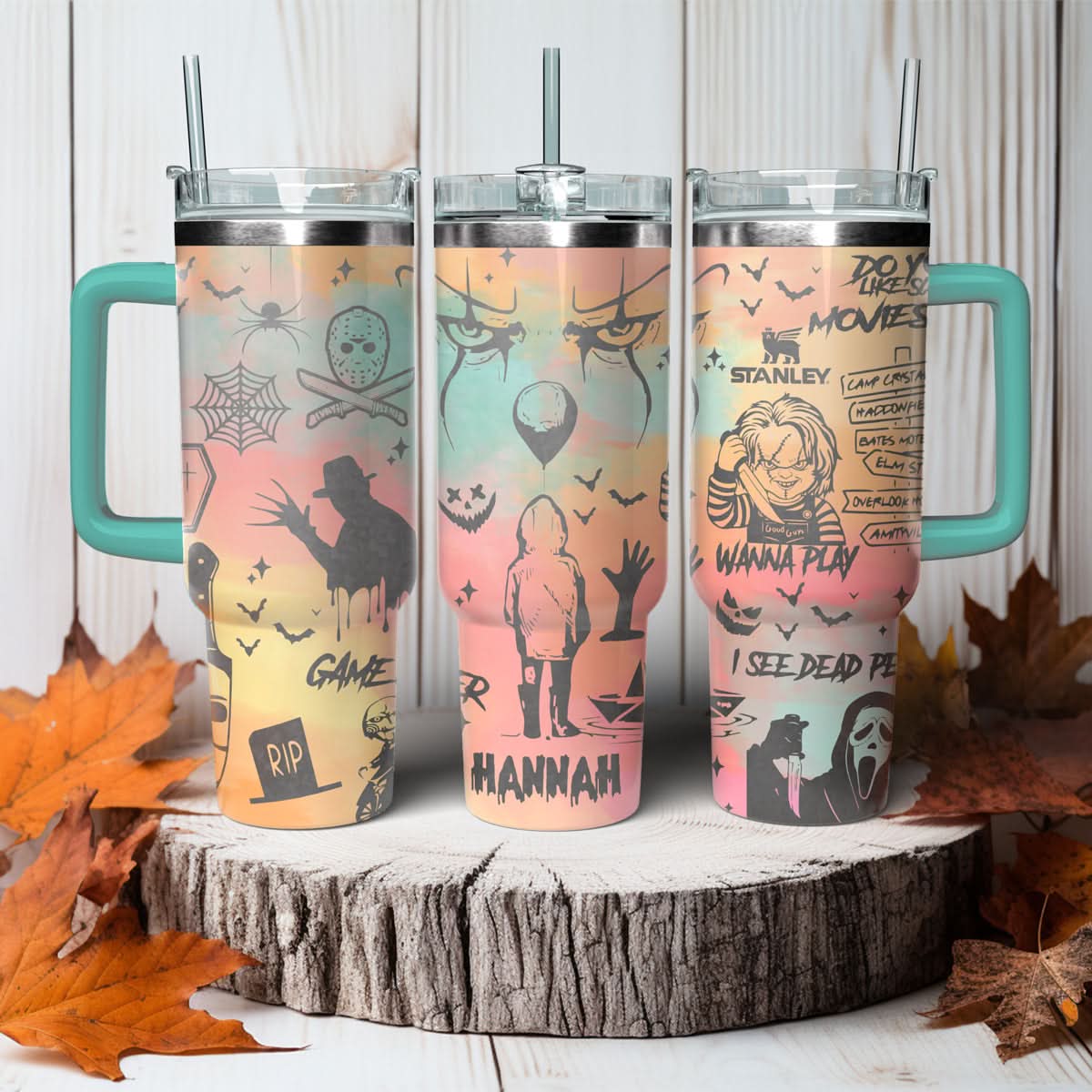 Horror Characters Movies Custom Stanley Cup 40 oz 30 oz Tumbler With HandleTVC2301474