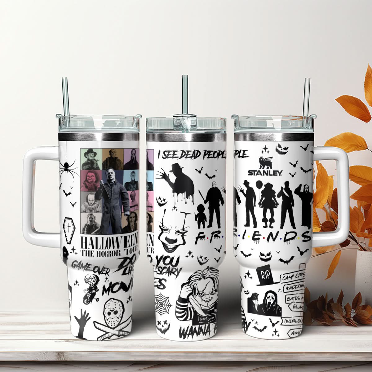 Horror Characters Movies Custom Stanley Cup 40 oz 30 oz Tumbler With HandleTVC2301478