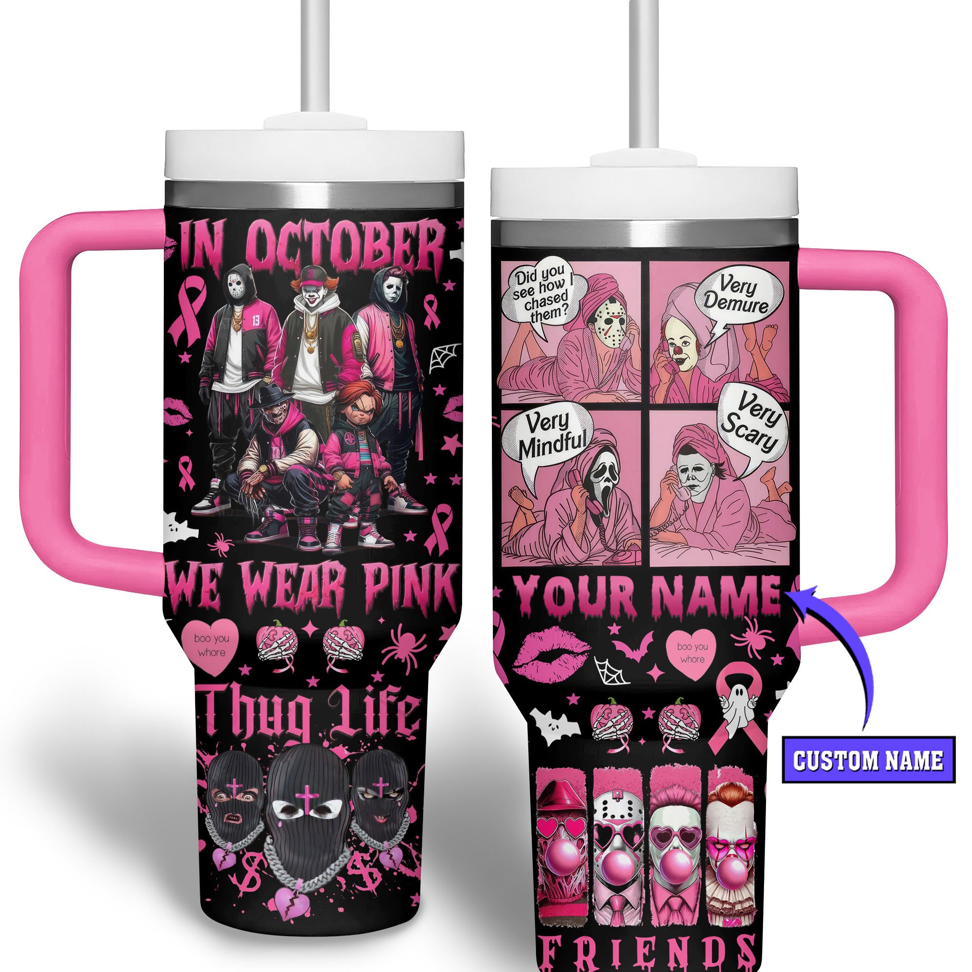 Horror Characters Movies Custom Stanley Cup 40 oz 30 oz Tumbler With HandleTVC2301511