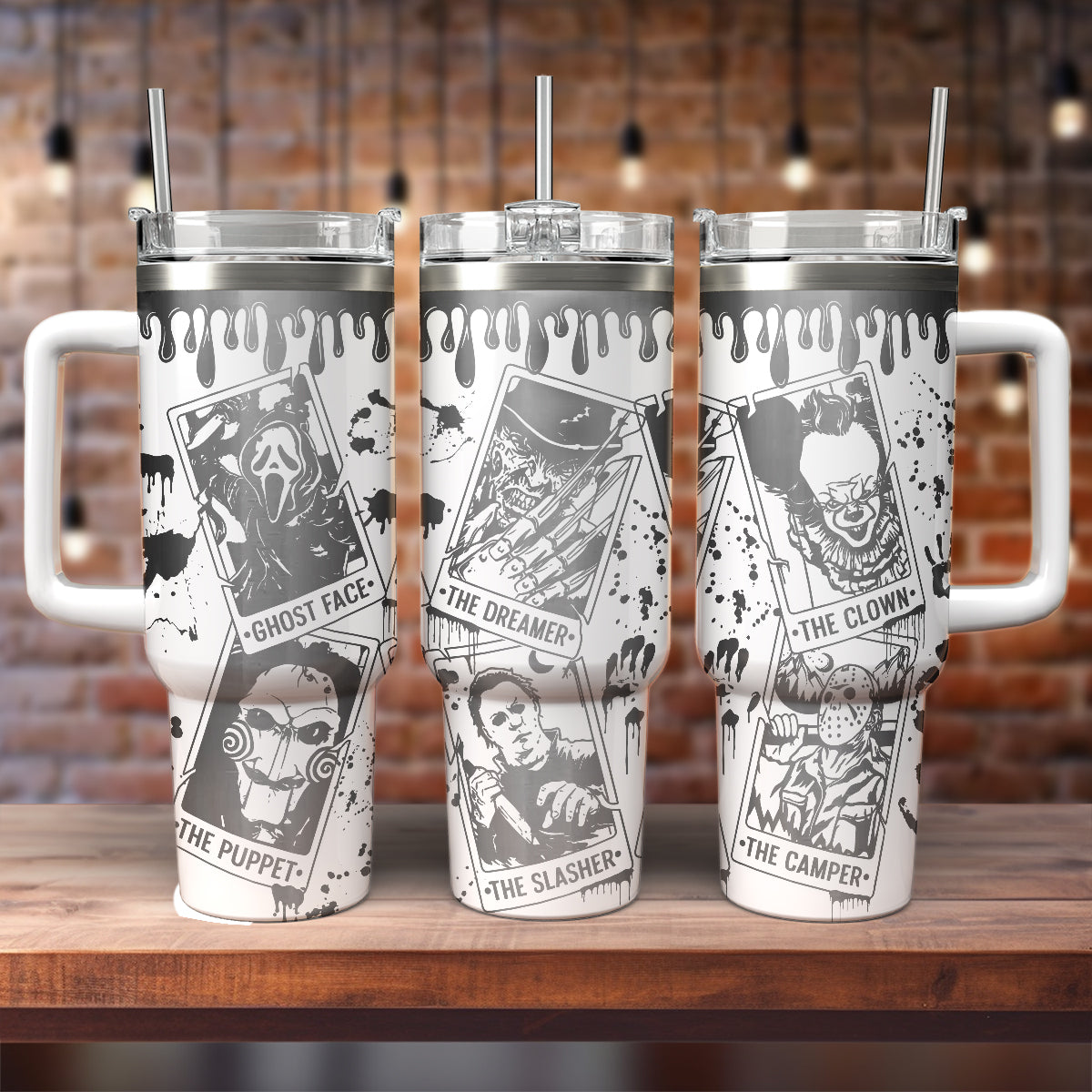 Horror Characters Movies Custom Stanley Cup 40 oz 30 oz Tumbler With HandleTVC2301554