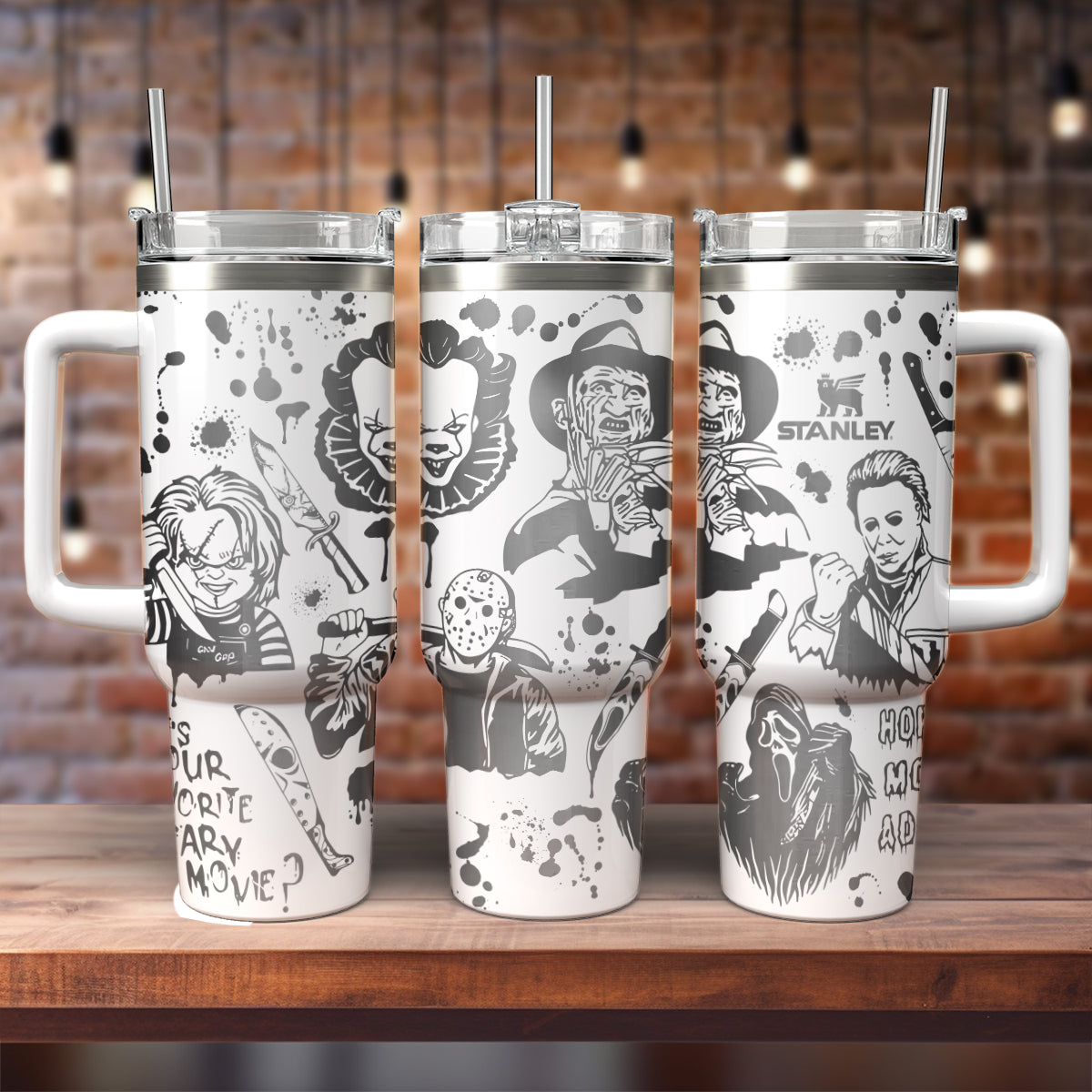 Horror Characters Movies Custom Stanley Cup 40 oz 30 oz Tumbler With HandleTVC2301558