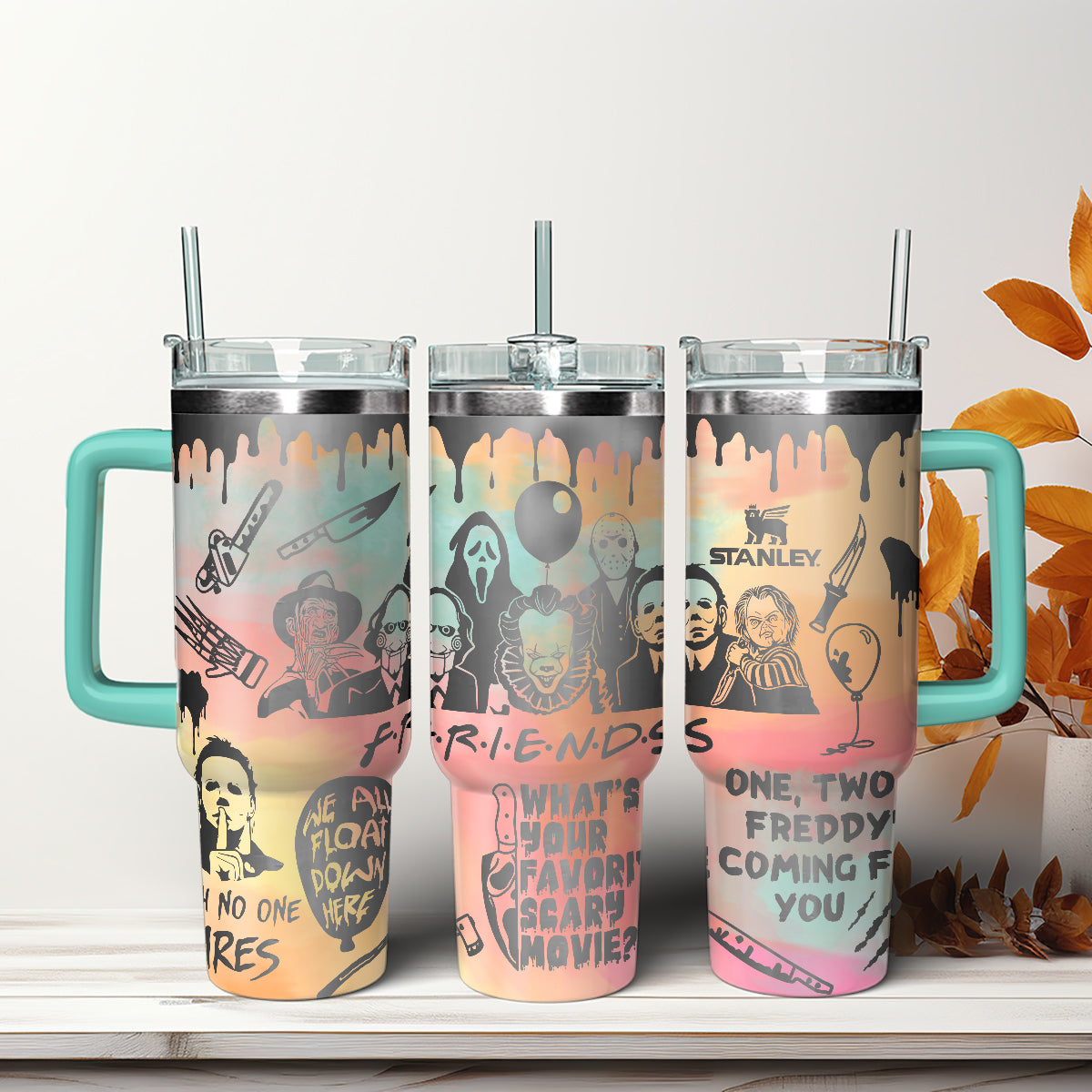 Horror Characters Movies Custom Stanley Cup 40 oz 30 oz Tumbler With HandleTVC2301558