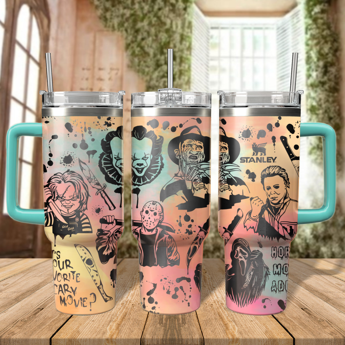 Horror Characters Movies Custom Stanley Cup 40 oz 30 oz Tumbler With HandleTVC2301558