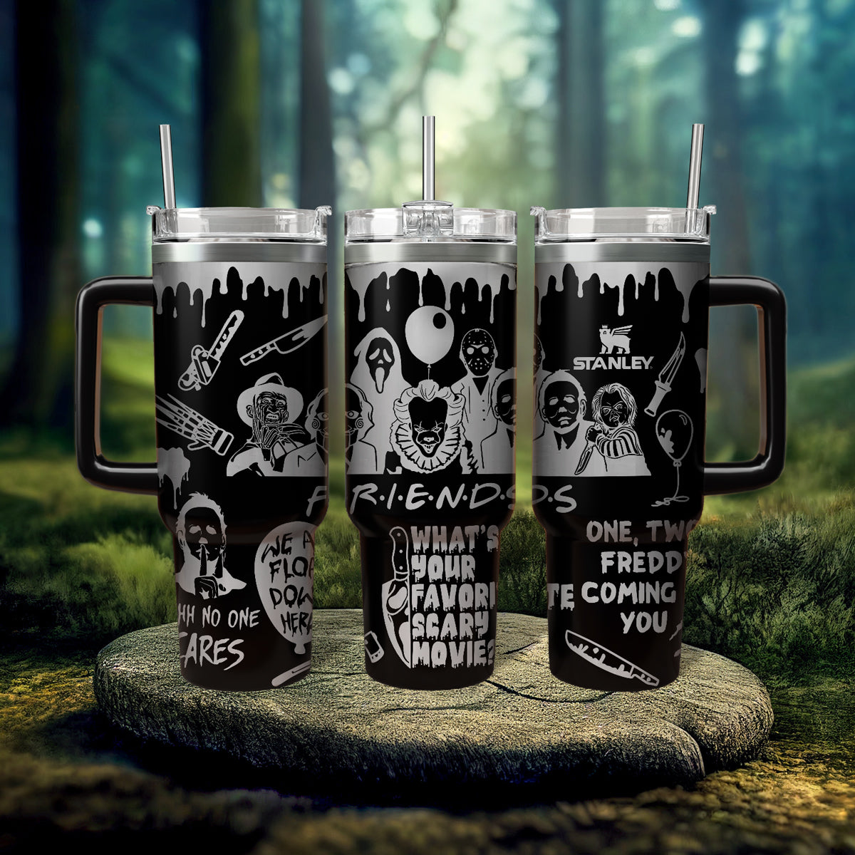 Horror Characters Movies Custom Stanley Cup 40 oz 30 oz Tumbler With HandleTVC2301558