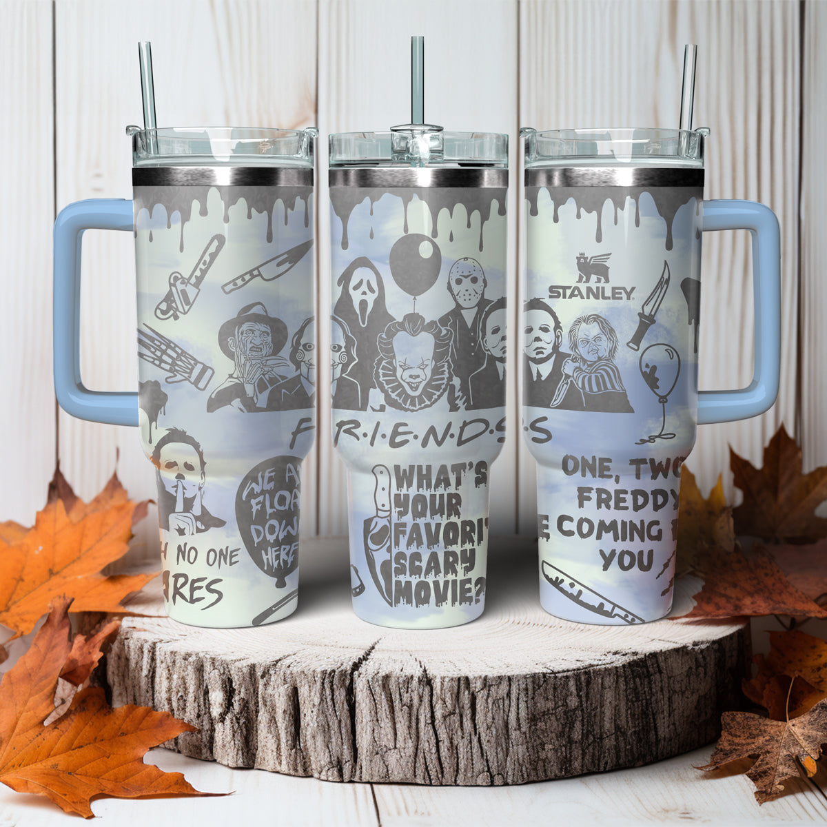 Horror Characters Movies Custom Stanley Cup 40 oz 30 oz Tumbler With HandleTVC2301558