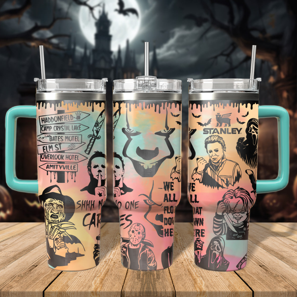 Horror Characters Movies Custom Stanley Cup 40 oz 30 oz Tumbler With HandleTVC2301561