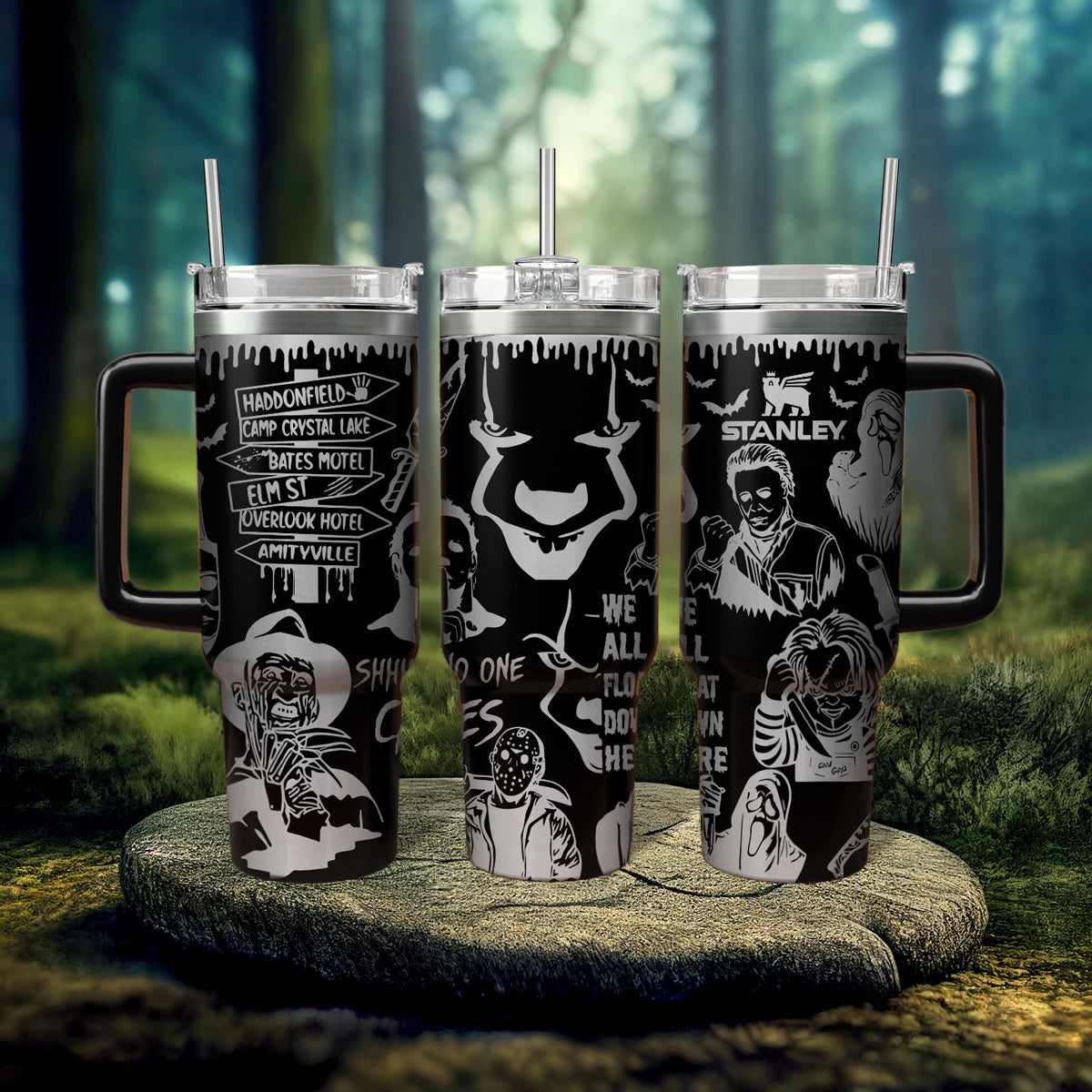 Horror Characters Movies Custom Stanley Cup 40 oz 30 oz Tumbler With HandleTVC2301561