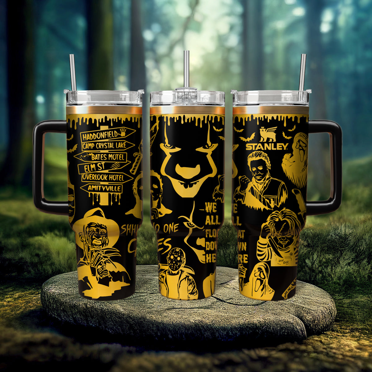 Horror Characters Movies Custom Stanley Cup 40 oz 30 oz Tumbler With HandleTVC2301561