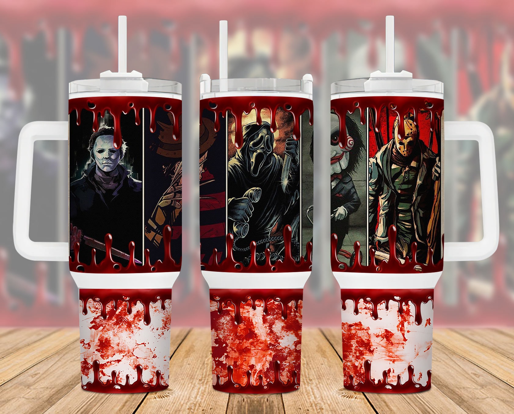 Horror Characters Movies Custom Stanley Cup 40 oz 30 oz Tumbler With HandleTVC2301886