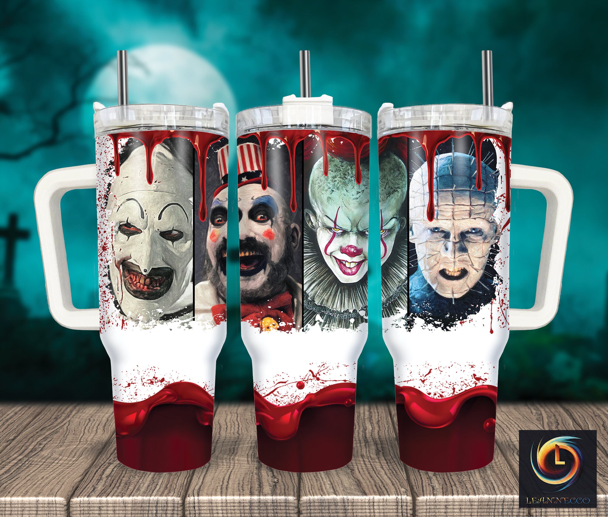 Horror Characters Movies Custom Stanley Cup 40 oz 30 oz Tumbler With HandleTVC2301986