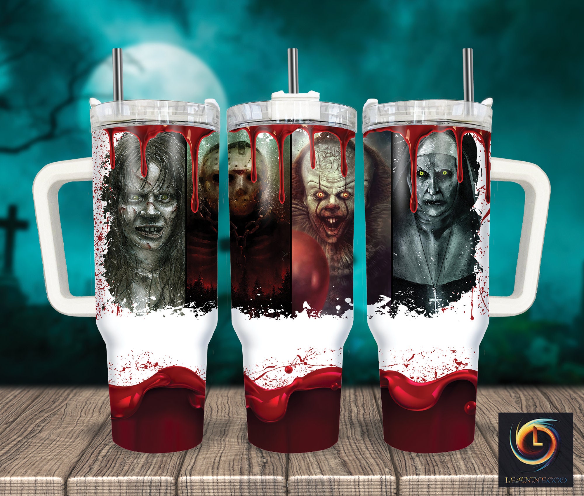 Horror Characters Movies Custom Stanley Cup 40 oz 30 oz Tumbler With HandleTVC2301994