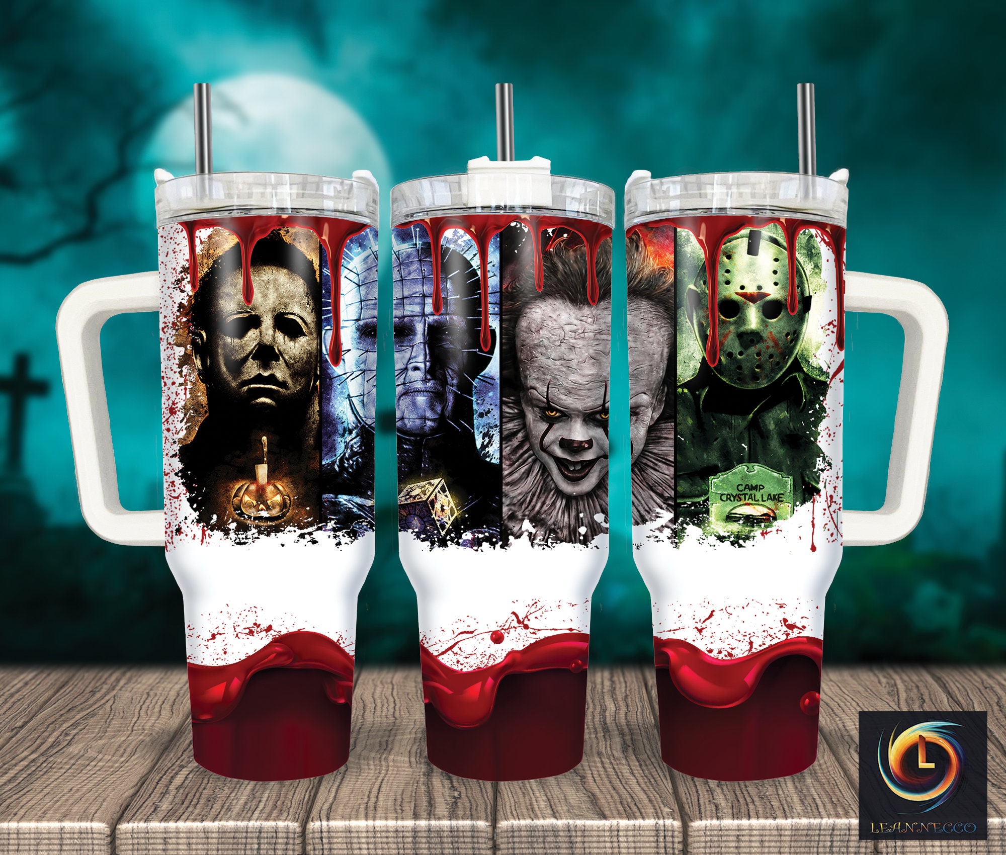 Horror Characters Movies Custom Stanley Cup 40 oz 30 oz Tumbler With HandleTVC2301994