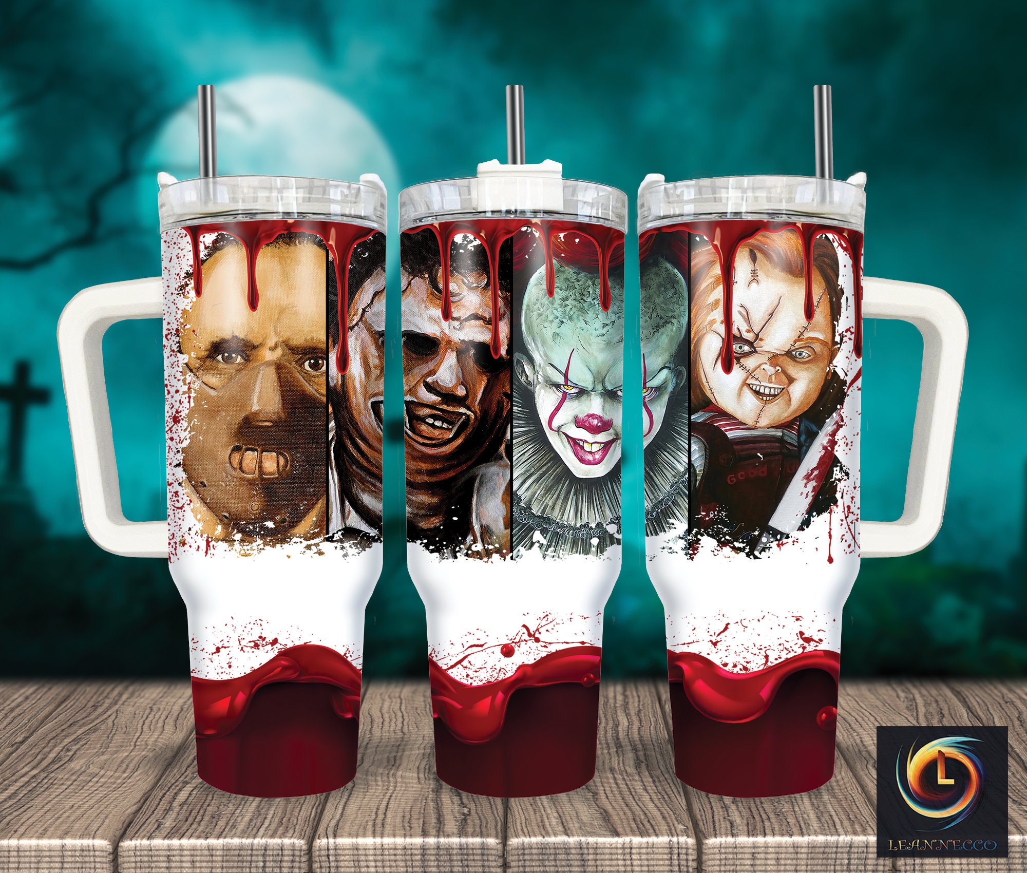 Horror Characters Movies Custom Stanley Cup 40 oz 30 oz Tumbler With HandleTVC2301997