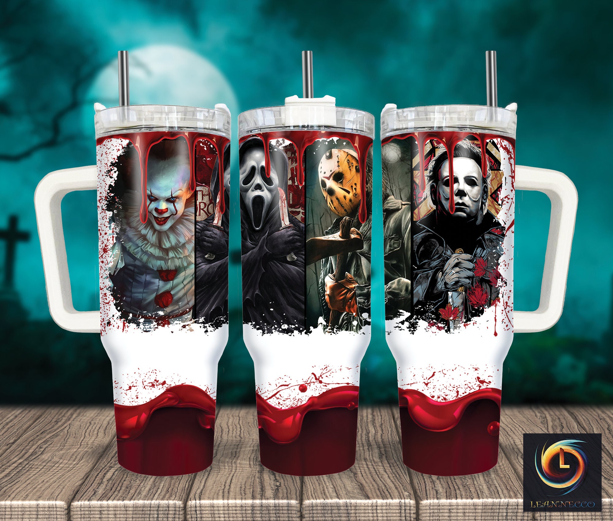 Horror Characters Movies Custom Stanley Cup 40 oz 30 oz Tumbler With HandleTVC2301999