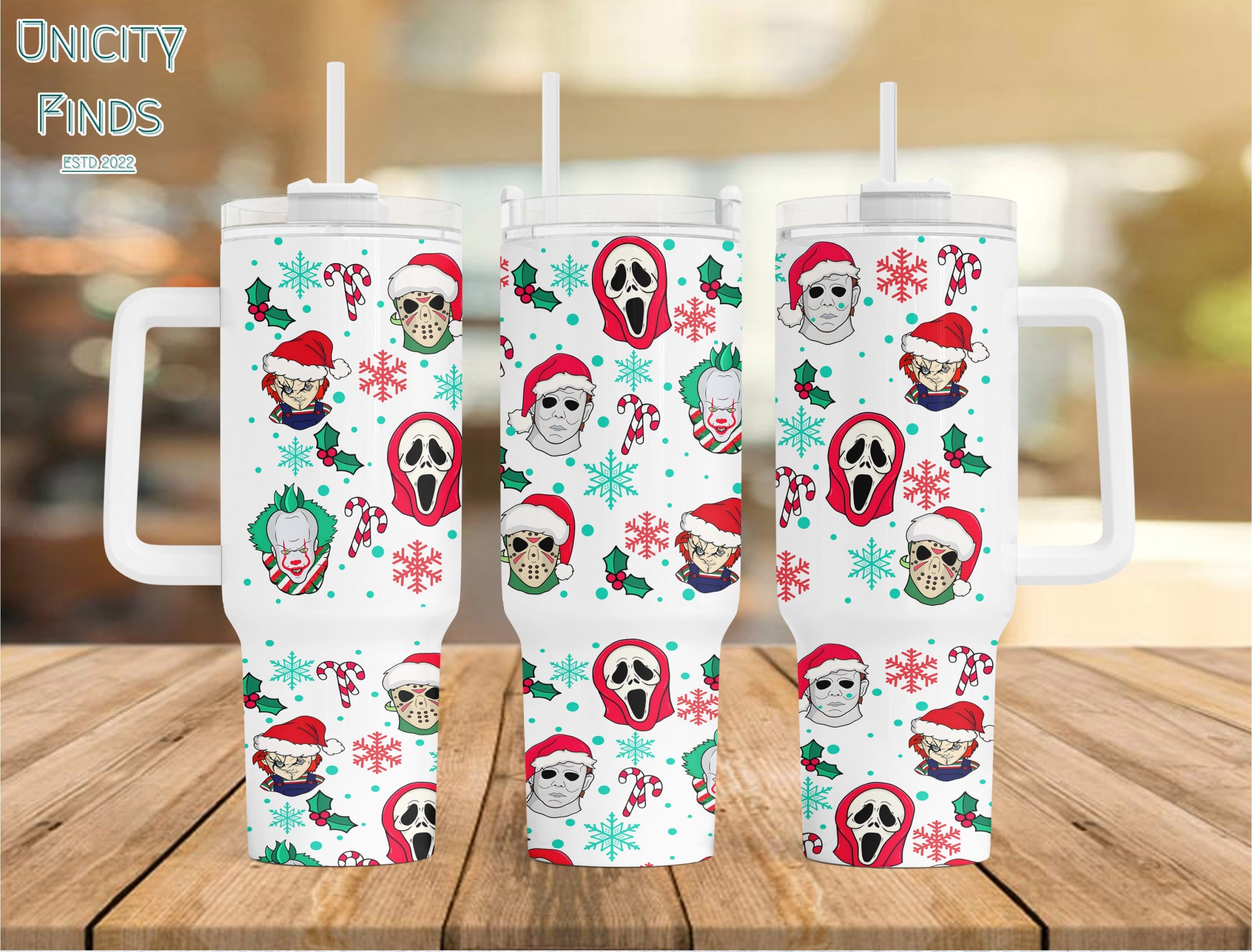 Horror Christmas Characters Movies Custom Stanley Cup 40 oz 30 oz Tumbler With HandleTVC2301849