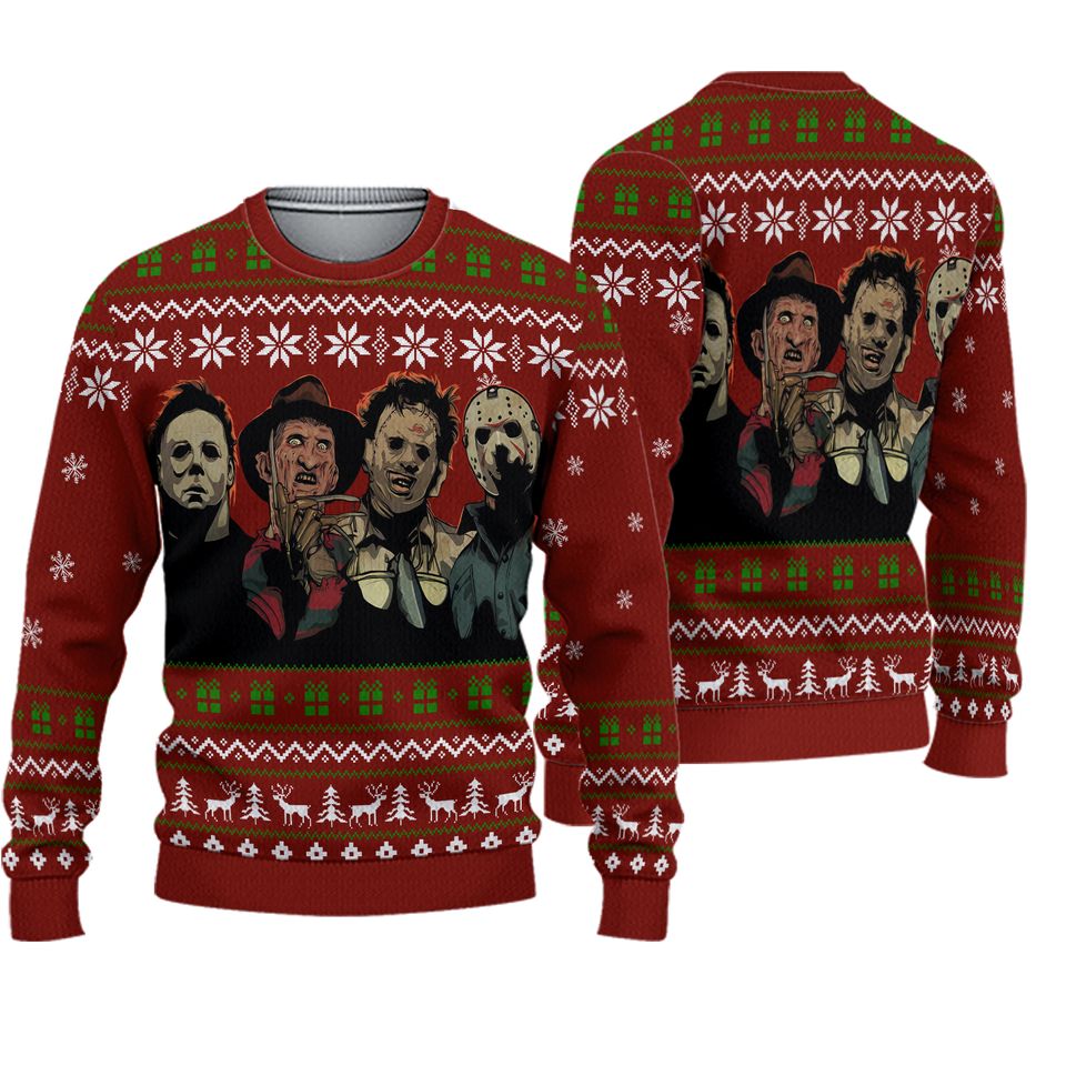 Horror Expecting You Ugly Christmas Sweater