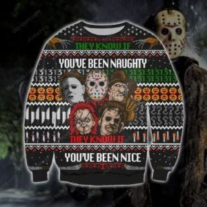 Horror Knitting Ugly Christmas Sweater Adult 3D Funny Matching for family