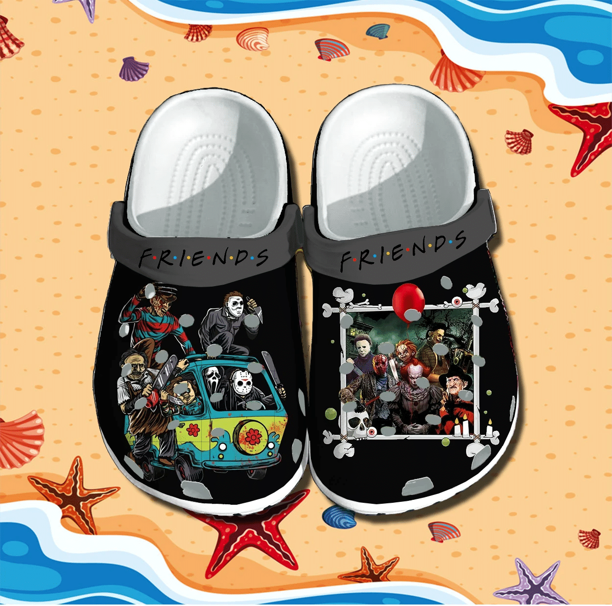 Horror Movie Characters Crocs Clog Shoes