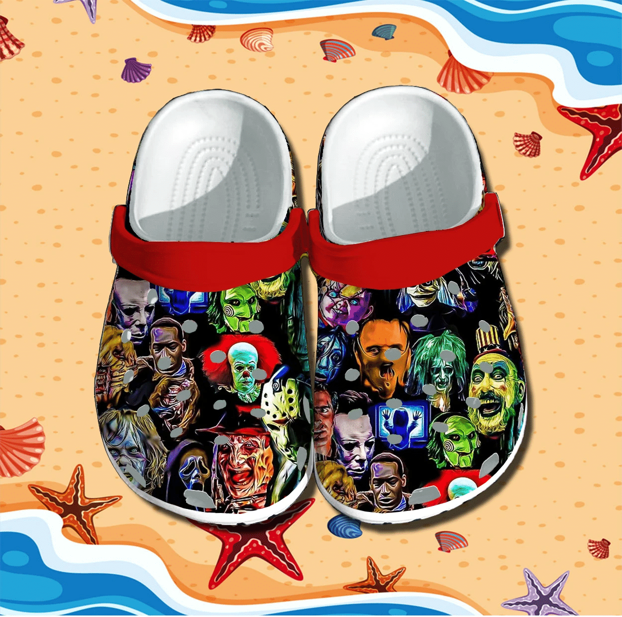Horror Movie Characters Crocs Clog Shoes