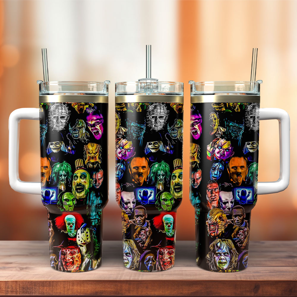 Horror Movie Characters Custom Stanley Cup 40 oz 30 oz Tumbler With HandleTVC2301348