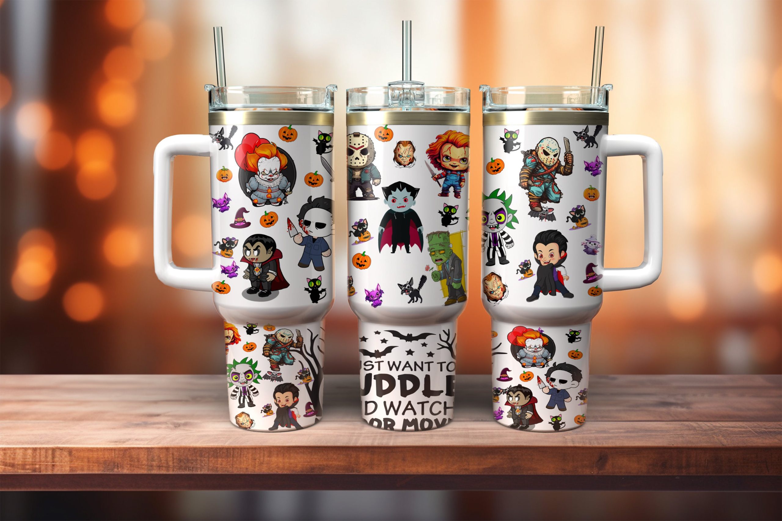 Horror Movie Characters Movies Custom Stanley Cup 40 oz 30 oz Tumbler With HandleTVC2301878