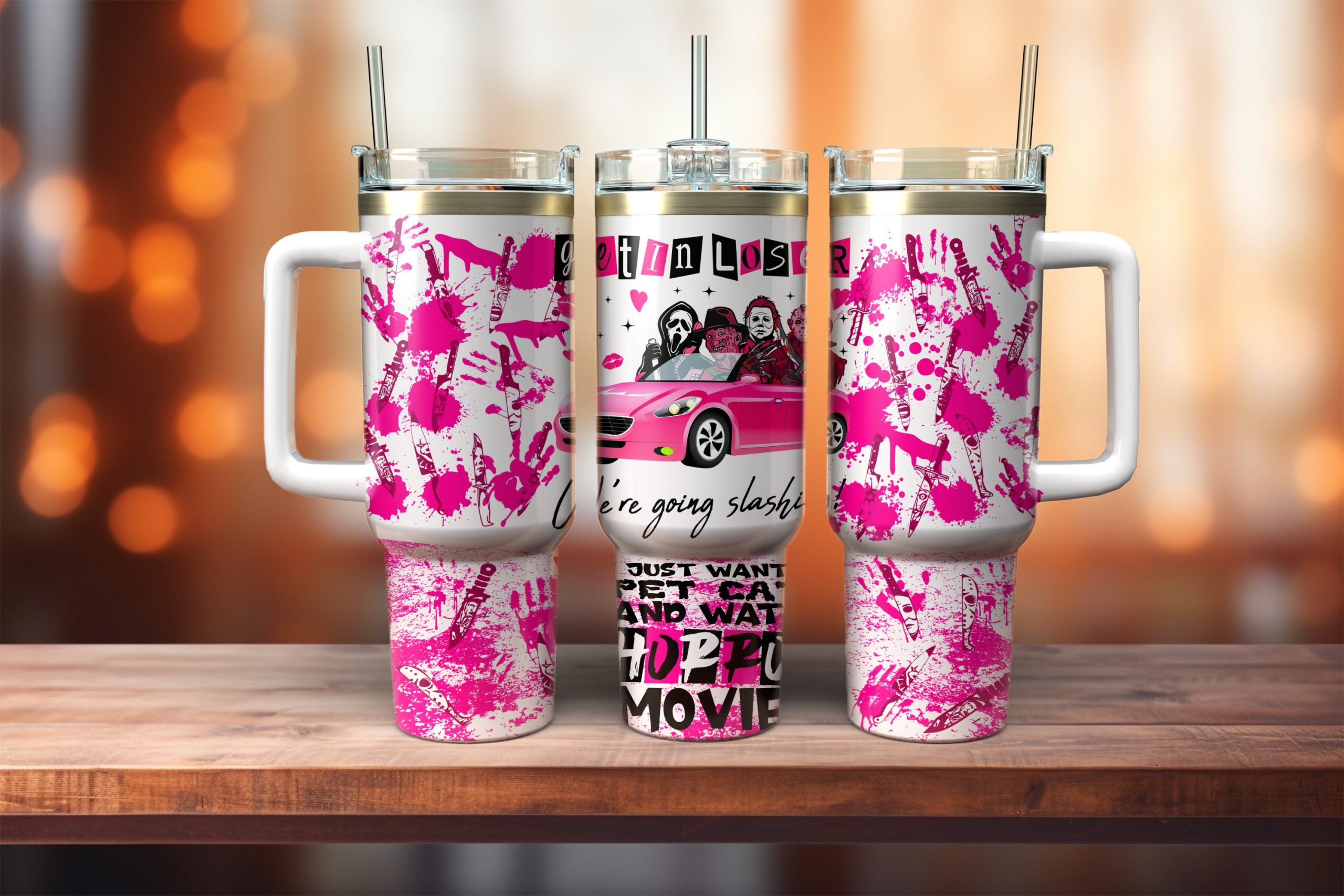 Horror Movie Characters Movies Custom Stanley Cup 40 oz 30 oz Tumbler With HandleTVC2301880