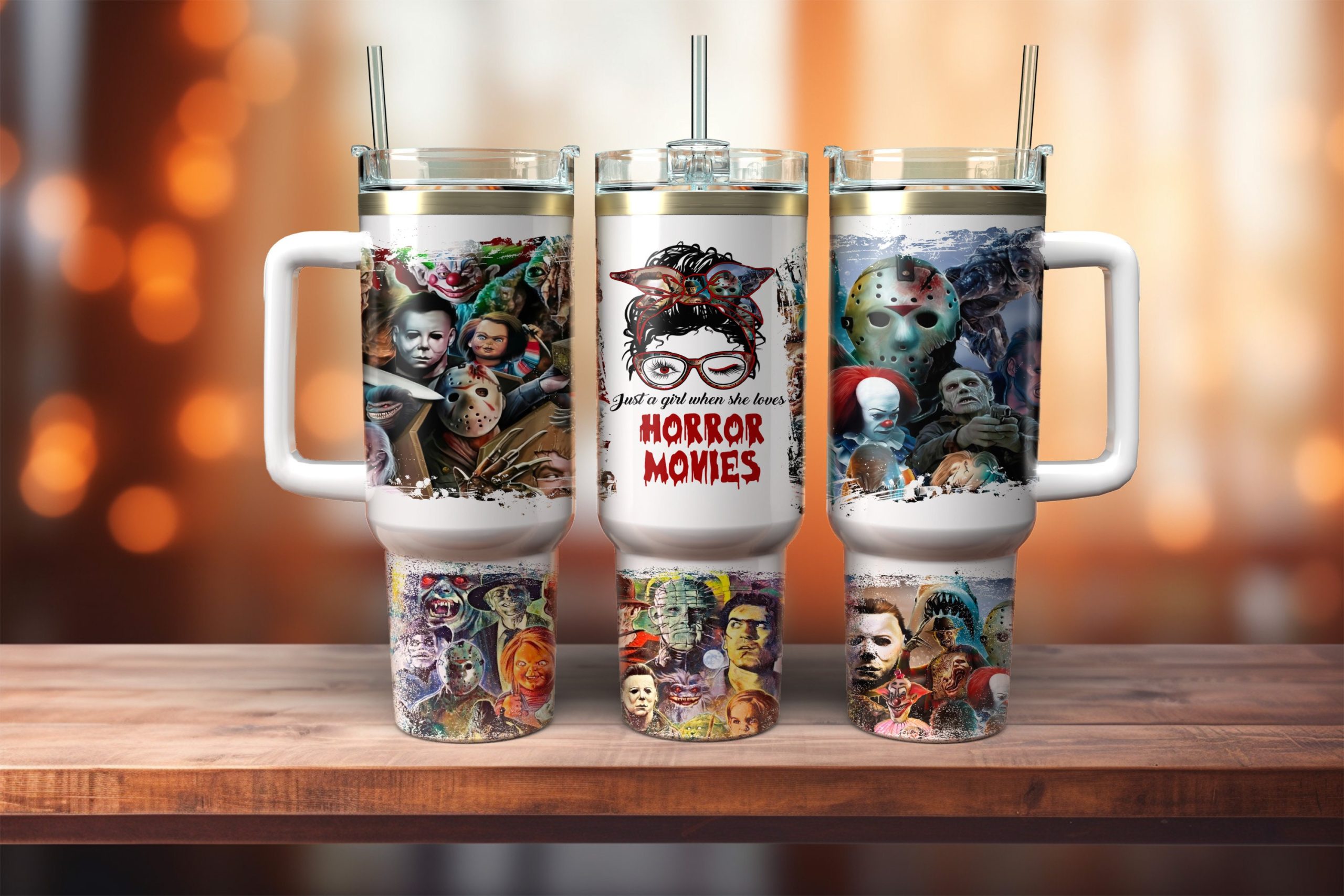 Horror Movie Characters Movies Custom Stanley Cup 40 oz 30 oz Tumbler With HandleTVC2301881