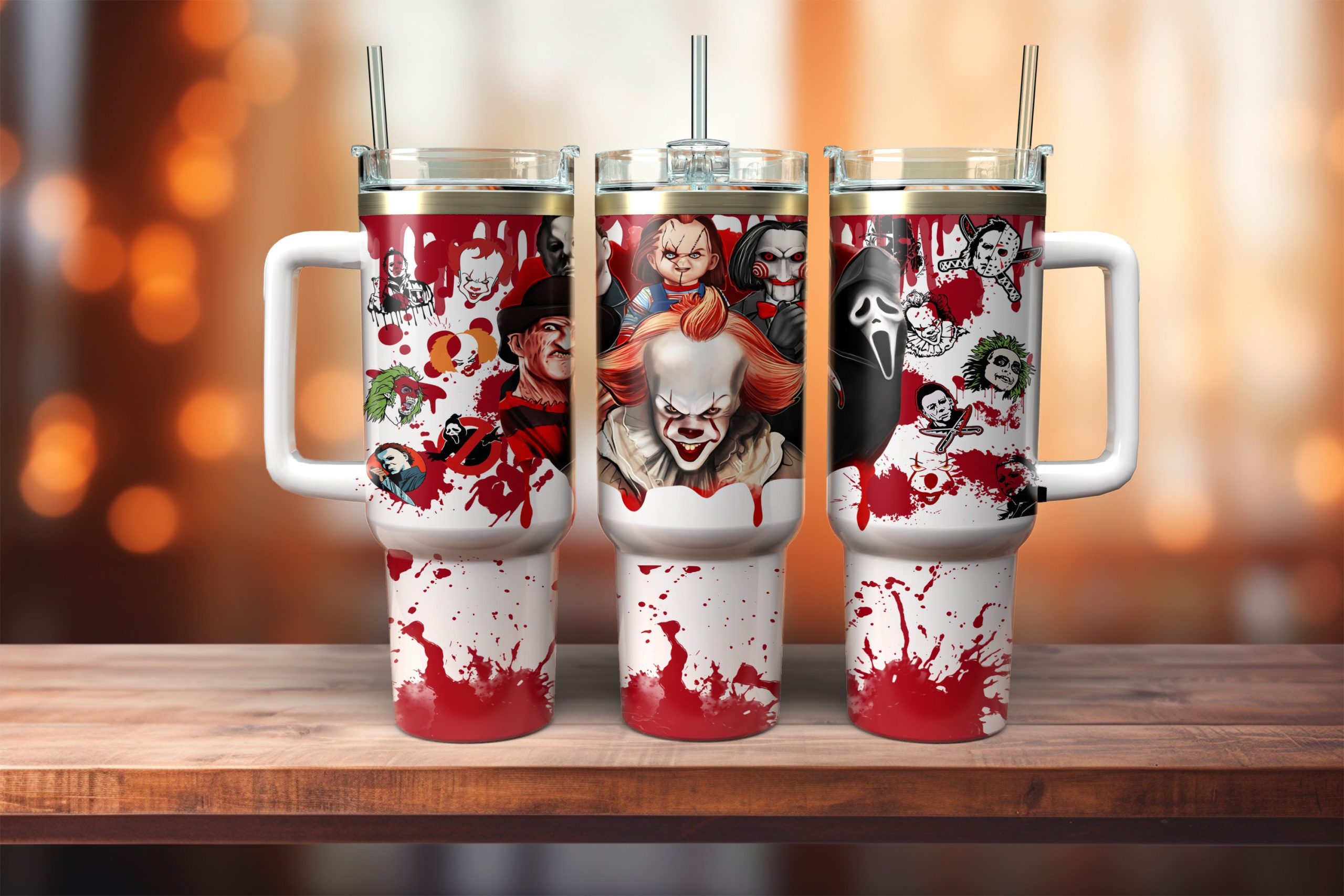 Horror Movie Characters Movies Custom Stanley Cup 40 oz 30 oz Tumbler With HandleTVC2301882