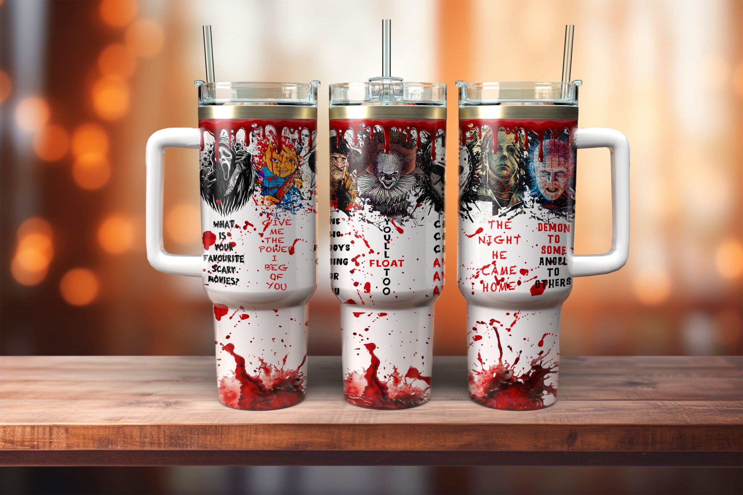 Horror Movie Characters Movies Custom Stanley Cup 40 oz 30 oz Tumbler With HandleTVC2301882