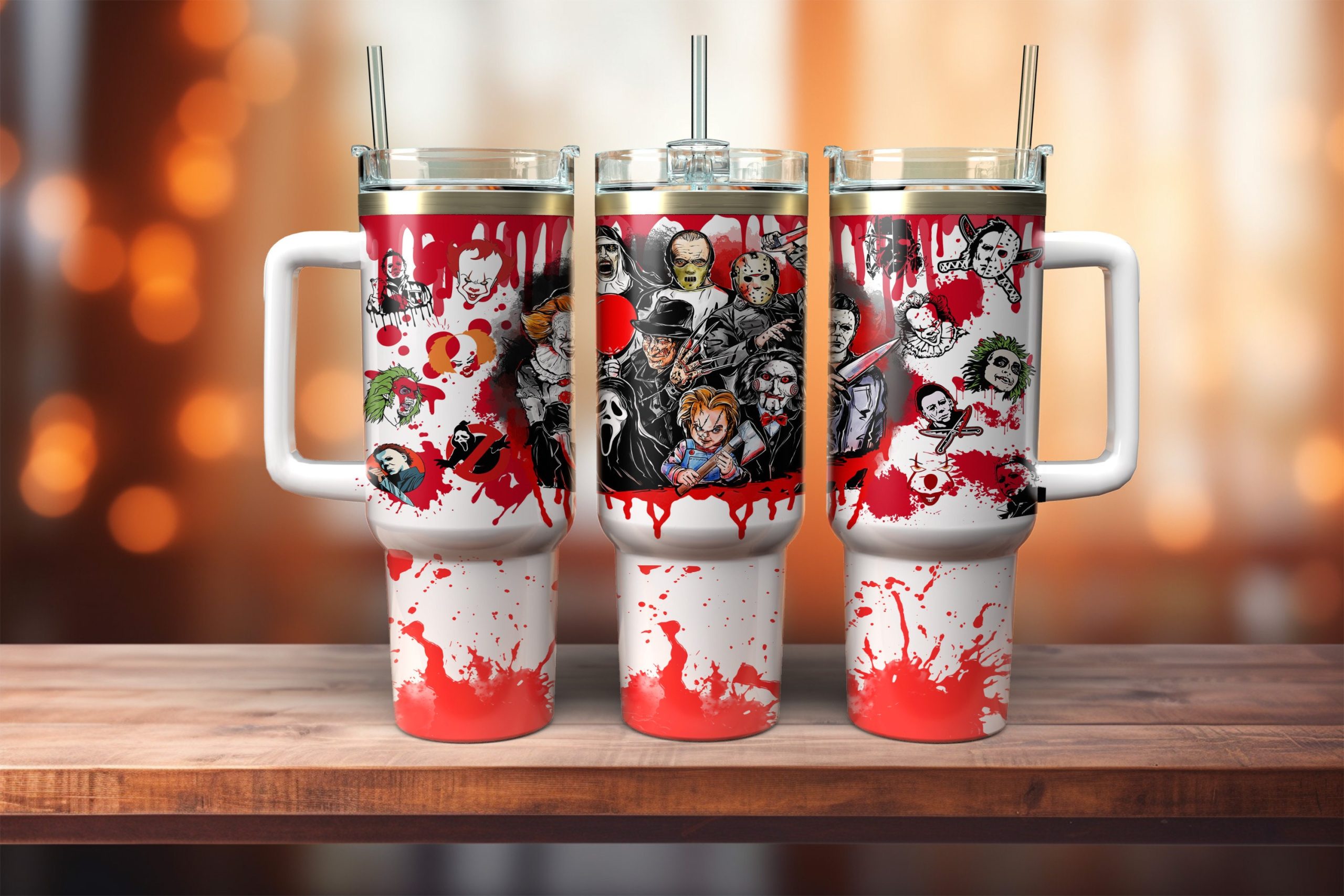 Horror Movie Characters Movies Custom Stanley Cup 40 oz 30 oz Tumbler With HandleTVC2301883