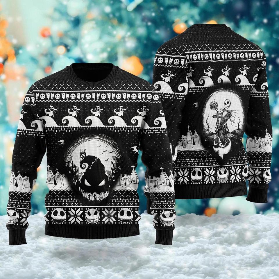 Horror Nightmare Ugly Christmas Sweater, Xmas