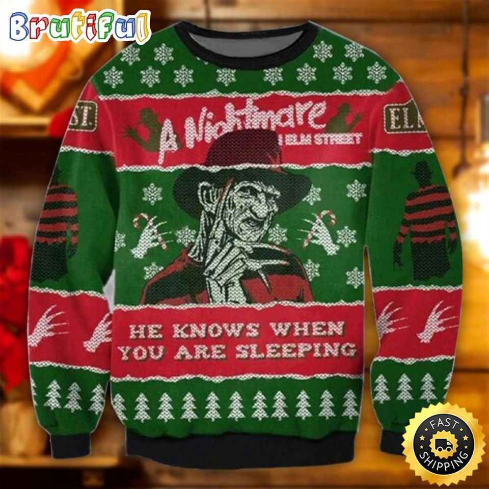Horror Ugly Sweater Halloween Friends Movie Sweater