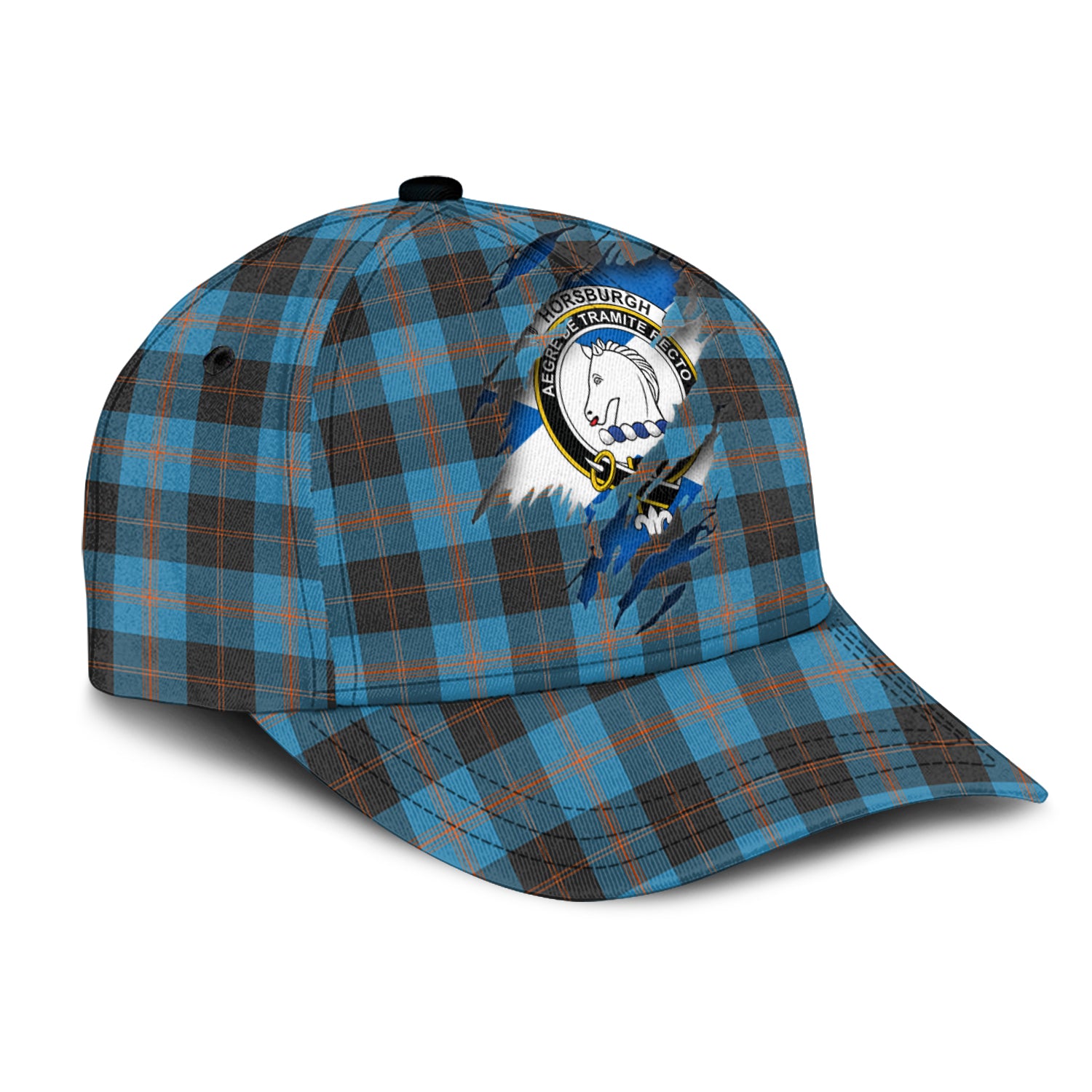Horsburgh Tartan Plaid Cap, Family Crest In Me Style Tartan Baseball Cap TS23 Trucker Hats Custom Hats Gifts For Men & Women
