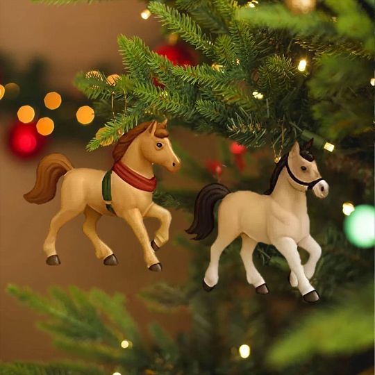 Horse Advent Calendar 2025, 24 Day Horse Figurines: Vintage Christmas Ornament Countdown - Image 14
