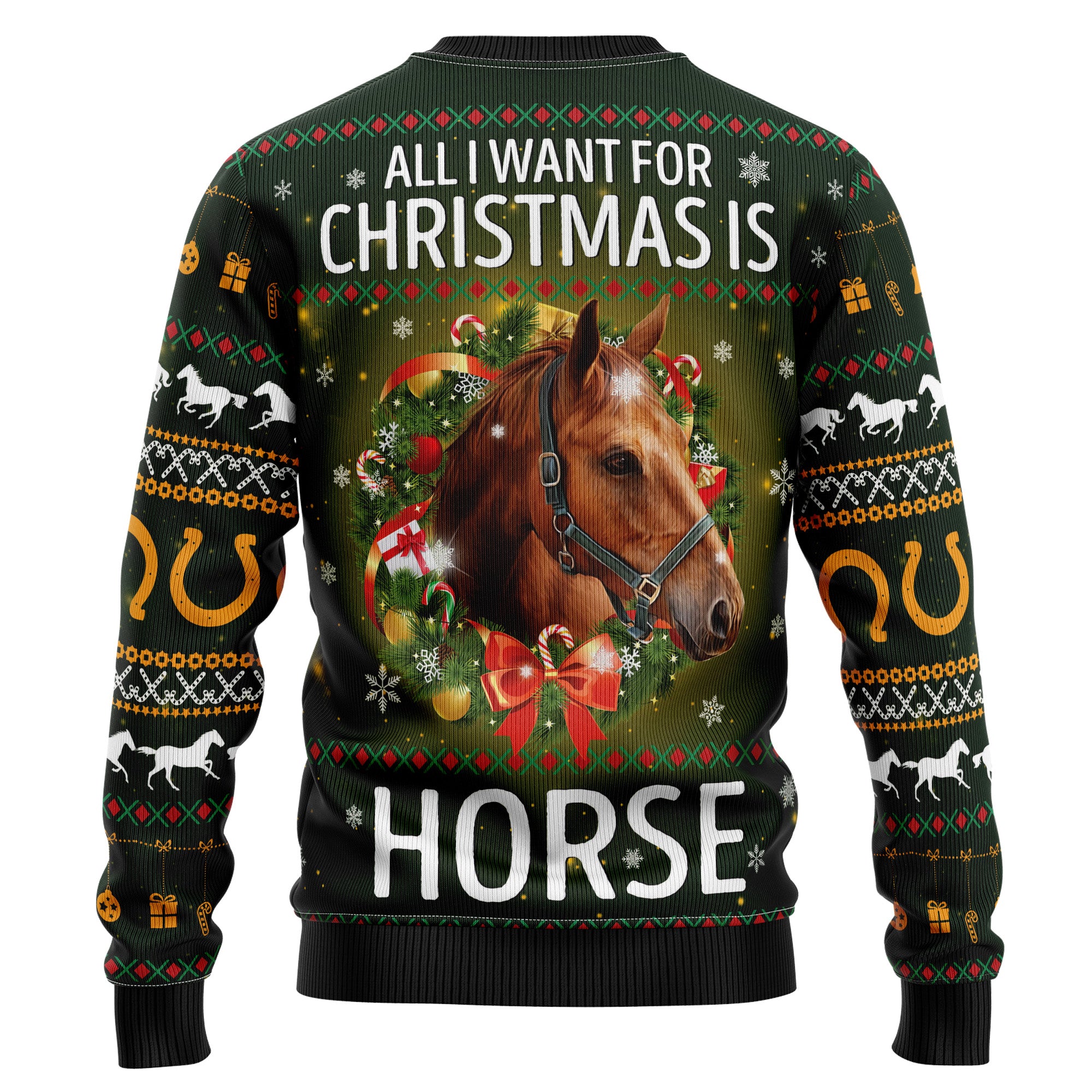 Horse All Need For Christmas Ugly Christmas Sweater - Image 7