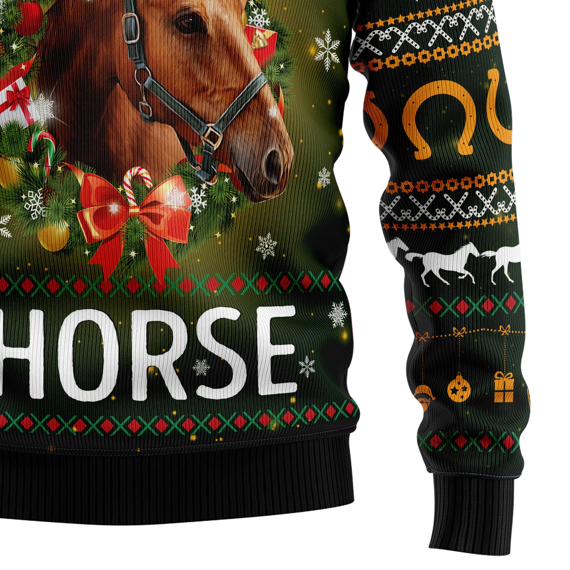 Horse All Need For Christmas Ugly Christmas Sweater - Image 4