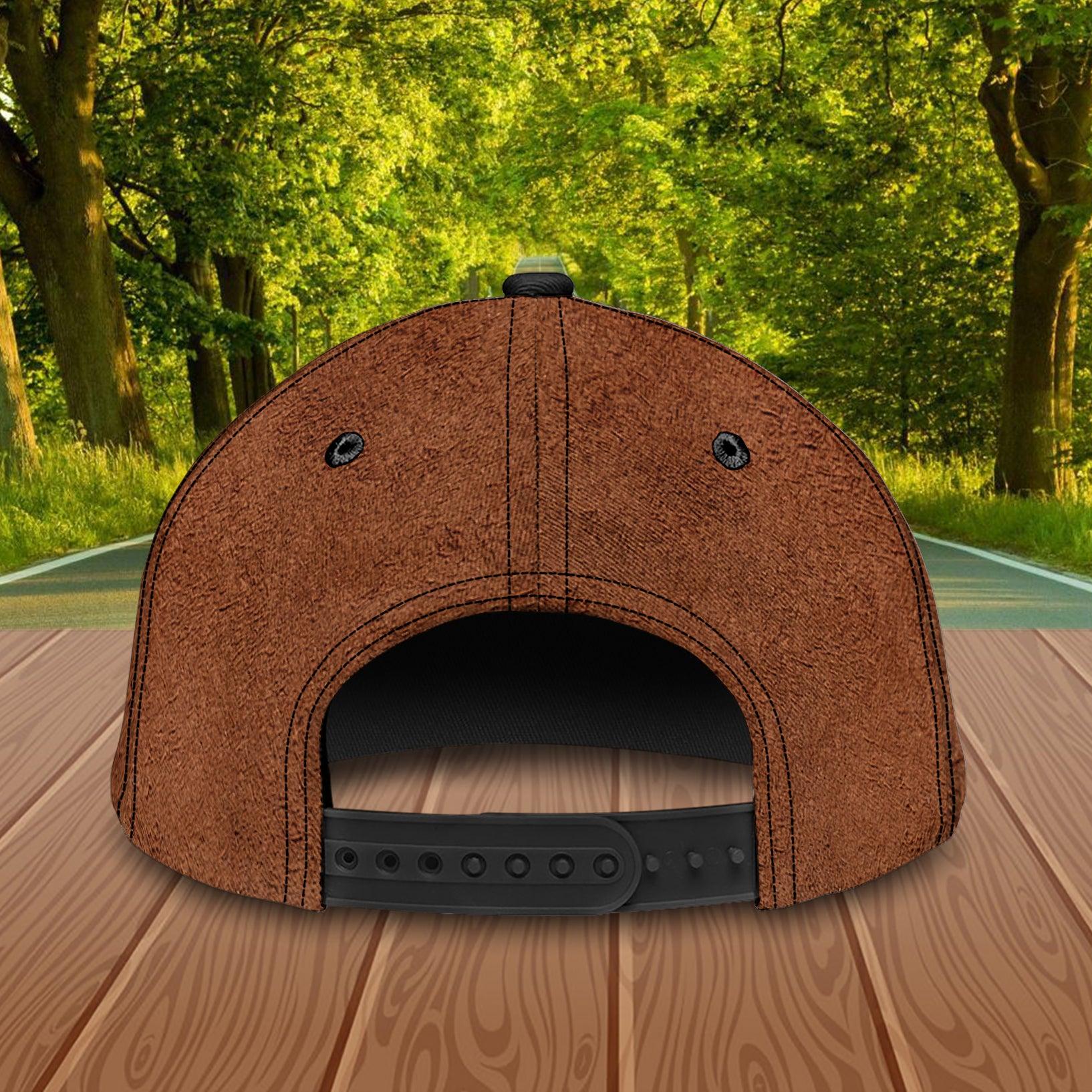 Horse Brown Horseshoe Personalized Classic Cap, Personalized Gift for Horse Lovers Trucker Hats Custom Hats Gifts For Men & Women
