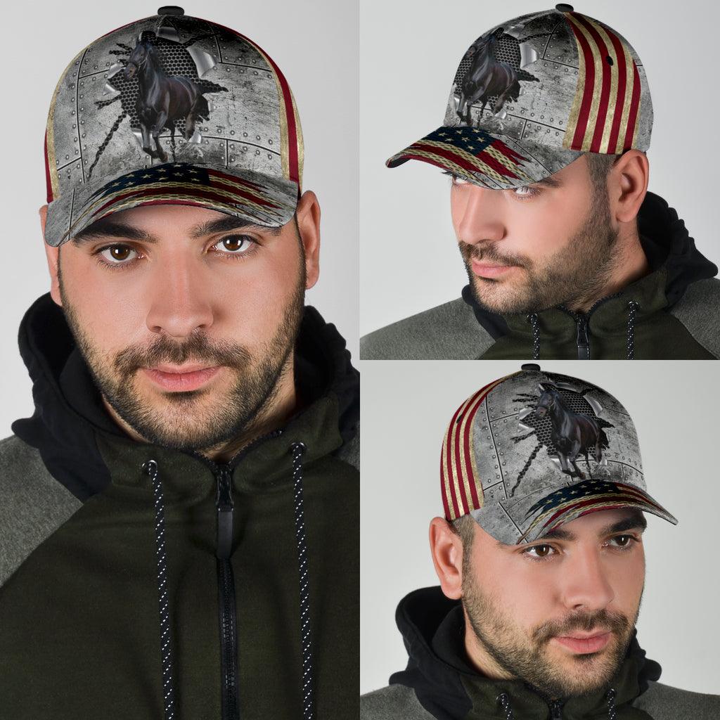 Horse Classic Cap, Gift for Horse Lovers Trucker Hats Custom Hats Gifts For Men & Women