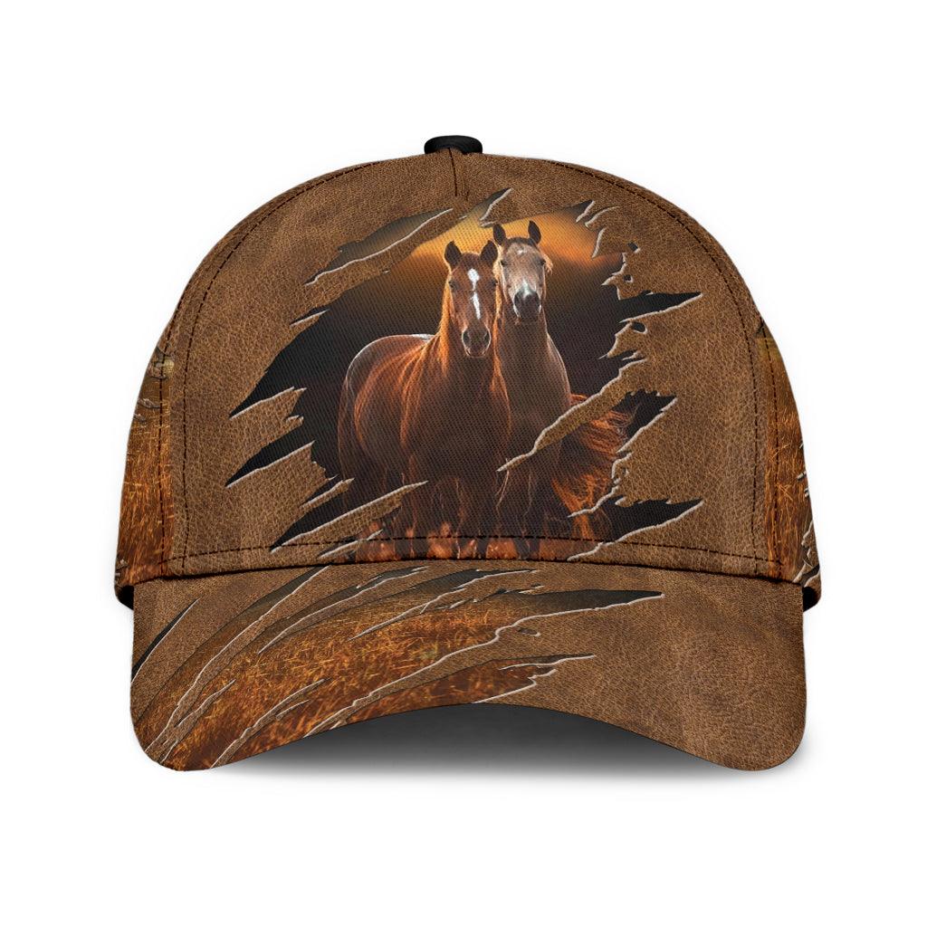 Horse Classic Cap, Gift for Horse Lovers Trucker Hats Custom Hats Gifts For Men & Women