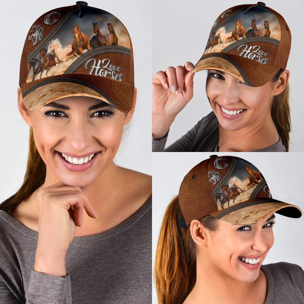 Horse Classic Cap, Gift for Horse Lovers Trucker Hats Custom Hats Gifts For Men & Women