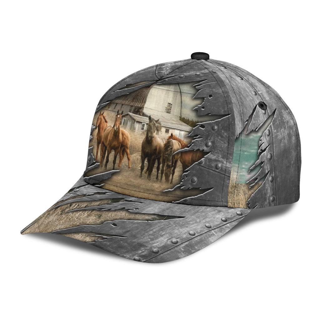 Horse Classic Cap, Gift for Horse Lovers Trucker Hats Custom Hats Gifts For Men & Women