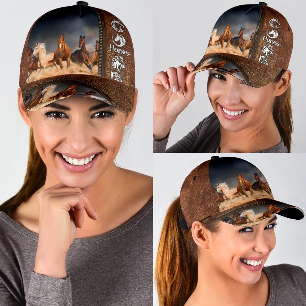 Horse Classic Cap, Gift for Horse Lovers Trucker Hats Custom Hats Gifts For Men & Women