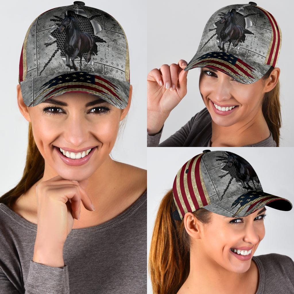 Horse Classic Cap, Gift for Horse Lovers Trucker Hats Custom Hats Gifts For Men & Women