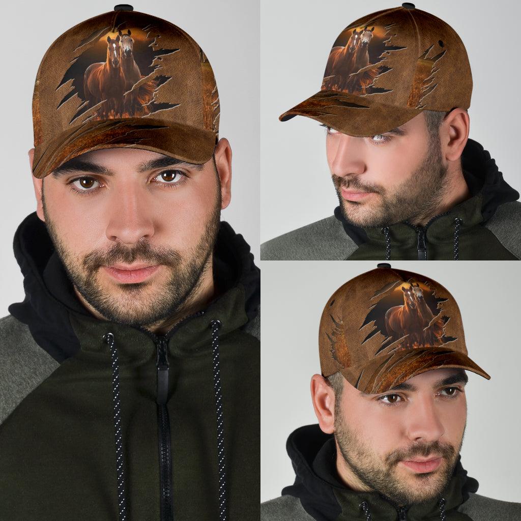 Horse Classic Cap, Gift for Horse Lovers Trucker Hats Custom Hats Gifts For Men & Women