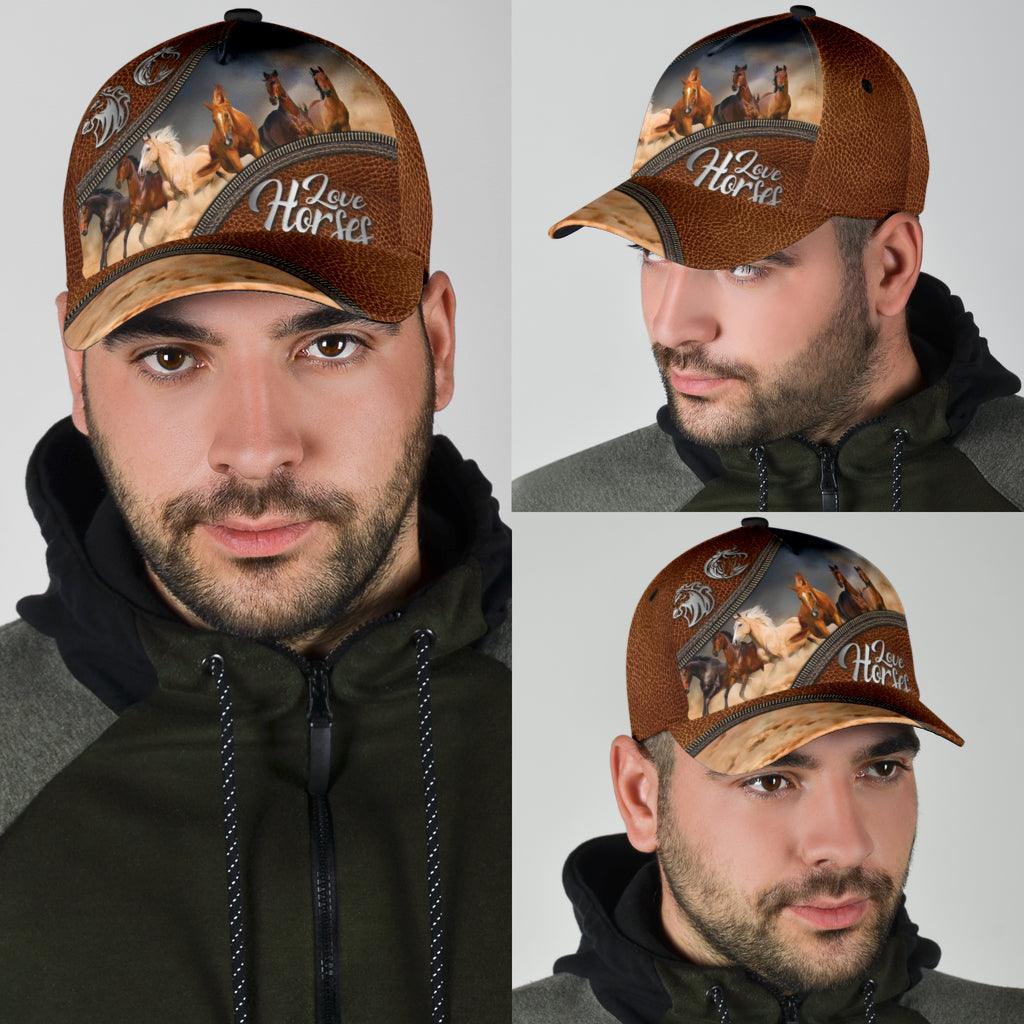 Horse Classic Cap, Gift for Horse Lovers Trucker Hats Custom Hats Gifts For Men & Women