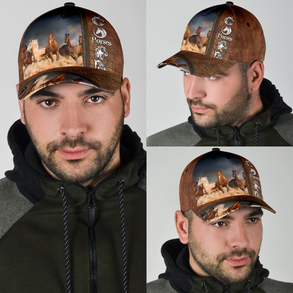 Horse Classic Cap, Gift for Horse Lovers Trucker Hats Custom Hats Gifts For Men & Women