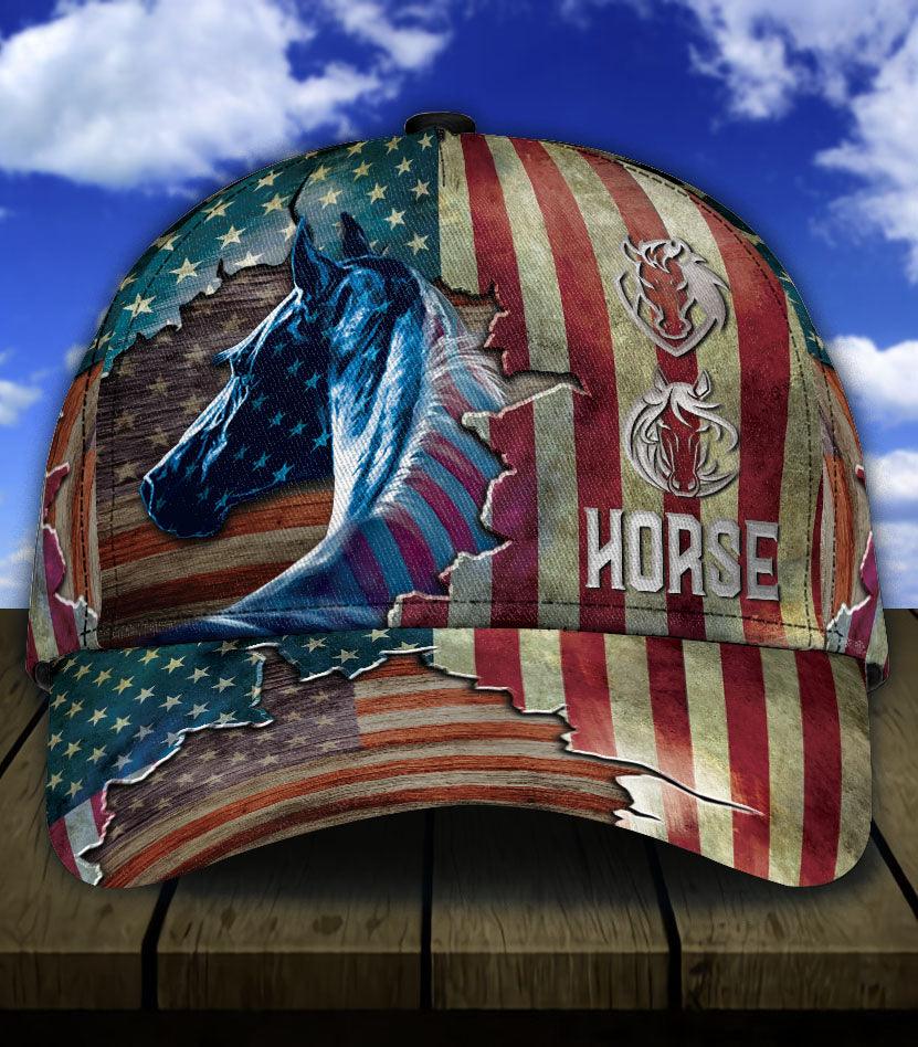 Horse Classic Cap, Gift for Horse Lovers Trucker Hats Custom Hats Gifts For Men & Women