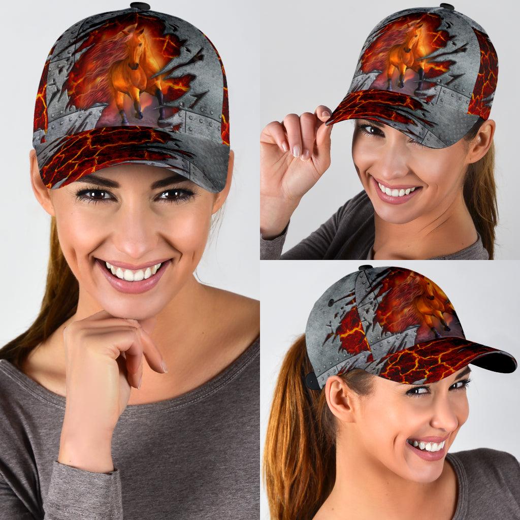 Horse Classic Cap, Gift for Horse Lovers Trucker Hats Custom Hats Gifts For Men & Women