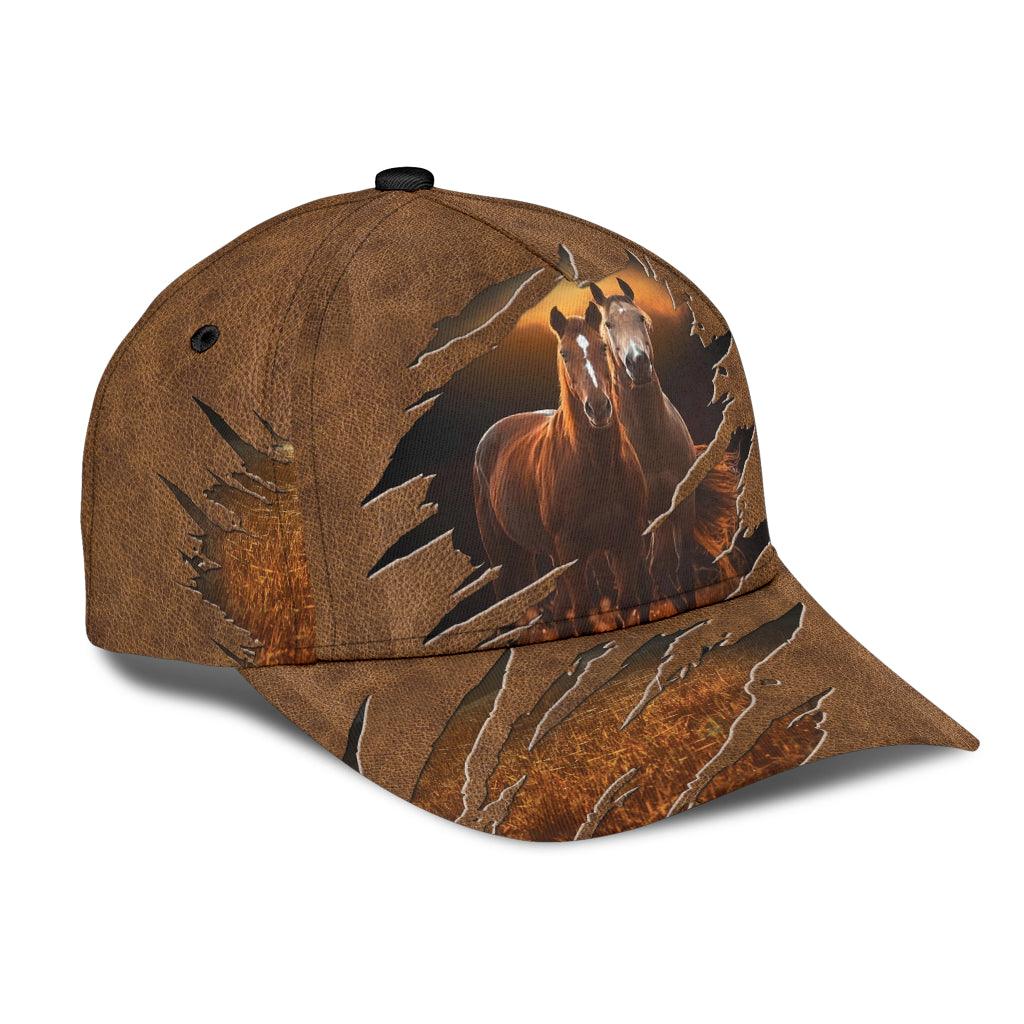 Horse Classic Cap, Gift for Horse Lovers Trucker Hats Custom Hats Gifts For Men & Women